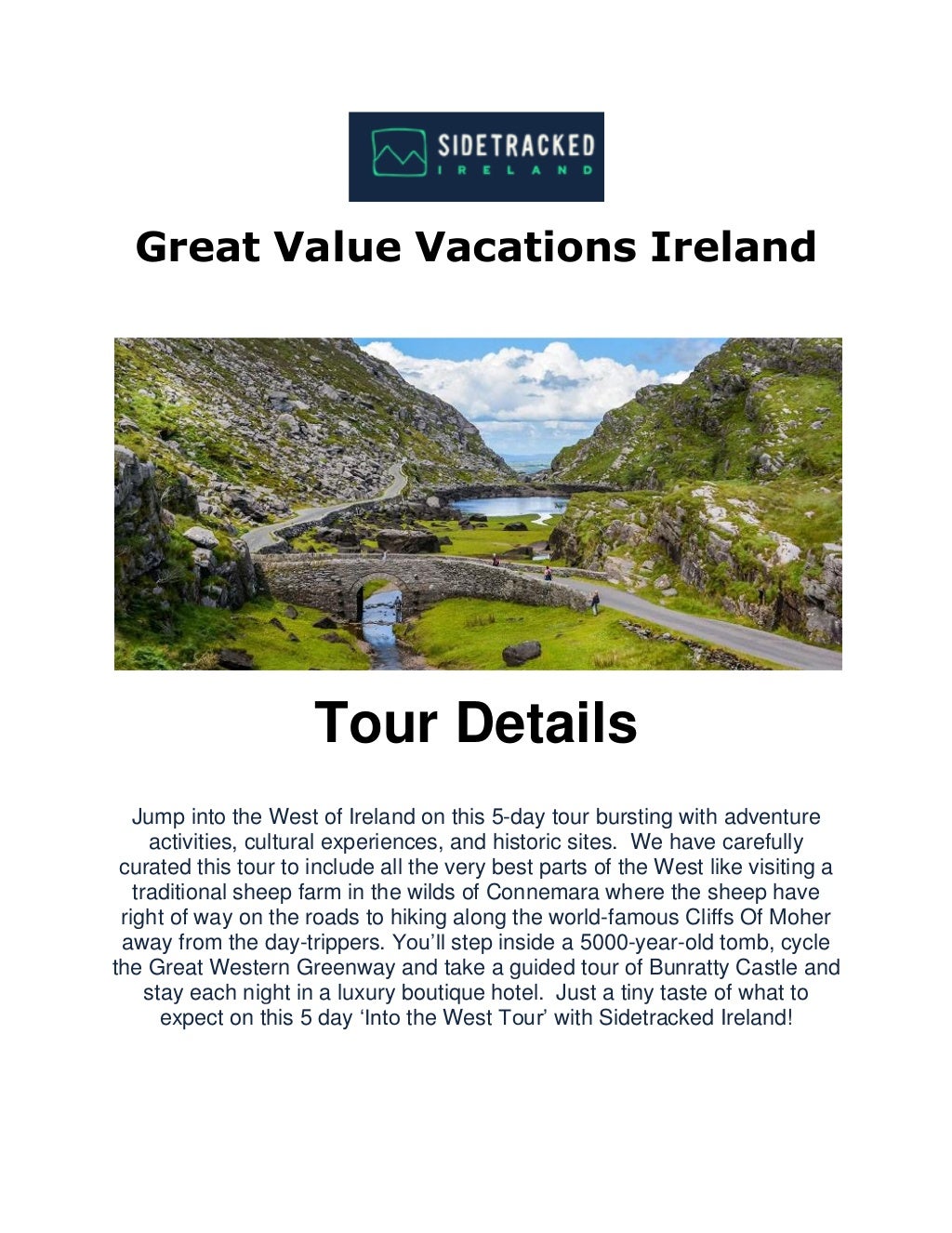 Great Value Vacations Ireland