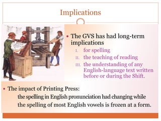 Great vowel shift | PPTX