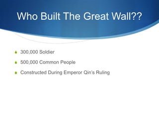 Great Wall Powerpoint