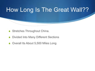 Great Wall Powerpoint