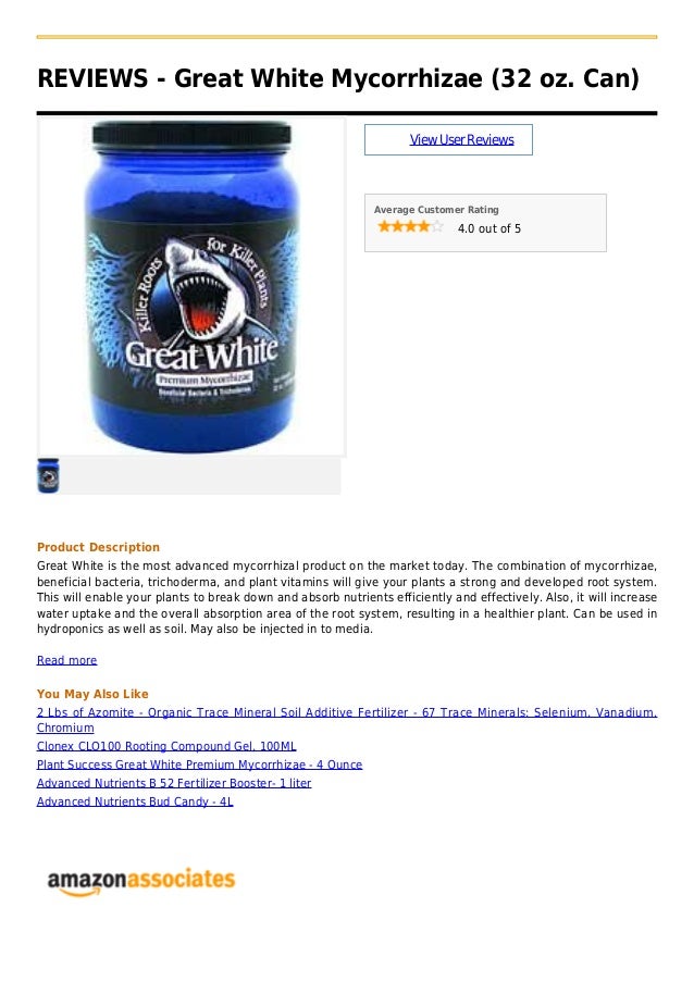 Great white mycorrhizae (32 oz. can)