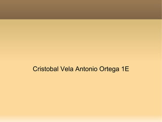 Cristobal Vela Antonio Ortega 1E 