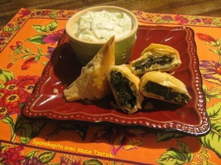 Spanak
      opita a
             vec sa
                      uce Tz
                             atziki
 