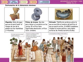 GEOGRAFÍA E HISTORIA 1.º ESO
TEMAS 12 y 13
INICIOINICIO
MAPA
DEL TEMA
MAPA
DEL TEMA
INTERNETINTERNET TEXTOSTEXTOSTEXTOS
ESQUEMAS
Y ACTIVIDADES
ESQUEMAS
Y ACTIVIDADES
3. La época clásica (s. V – s. IV a.c.)
 