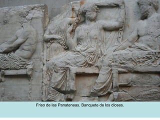 Friso de las Panateneas. Banquete de los dioses. 
