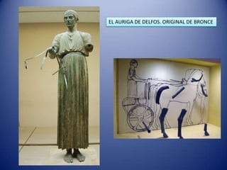 EL AURIGA DE DELFOS. ORIGINAL DE BRONCE
 