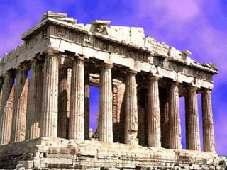 A Grécia é uma península banhada por três mares: mar Jônico, mar Egeu e mar Mediterrâneo. Tem a leste a Ásia Menor (atual Turquia). O litoral grego é muito recortado, formando portos naturais. Os mares que circundam a Grécia são pontilhados de ilhas e ilhotas famosas pela sua beleza natural.