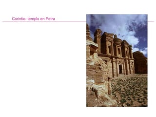 Corintio: templo en Petra 
