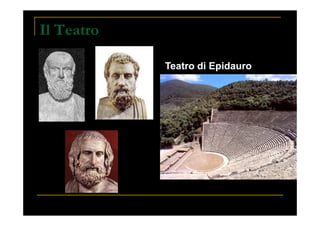 Il Teatro
Teatro di Epidauro
Presentazione prof. Zenoni_classi 1° iSchool
 