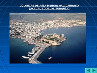 COLONIAS DE ASIA MENOR: HALICARNASO
(ACTUAL BODRUM, TURQUÍA)
 