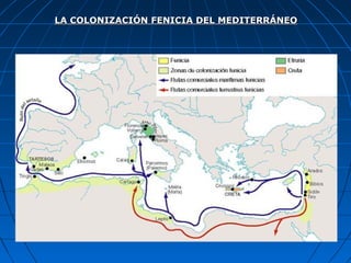 LA COLONIZACIÓN FENICIA DEL MEDITERRÁNEOLA COLONIZACIÓN FENICIA DEL MEDITERRÁNEO
 