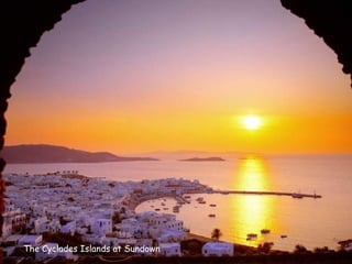 The Cyclades Islands at Sundown 