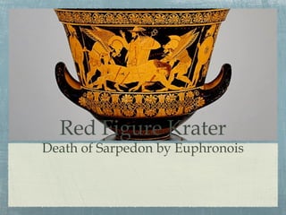 Red Figure Krater
Death of Sarpedon by Euphronois
 