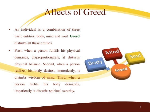 Greed: Good or Bad - Scientific Views