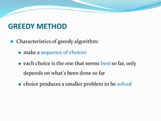 Greedy Algorithm - Knapsack Problem | PPT