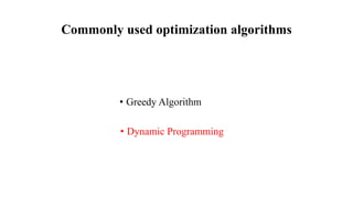 Greedy algorithm for design and analysis | PPT