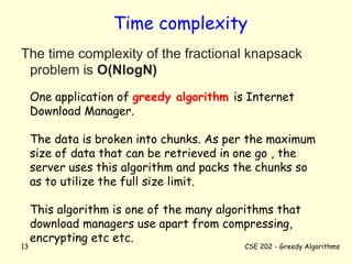 Greedy1_Knapsack_JobSchedulingProb Gredy | PPT