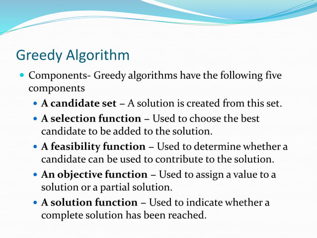 Greedy algorithm | PPT