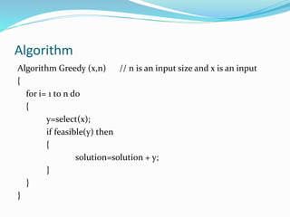 Greedy algorithm | PPT