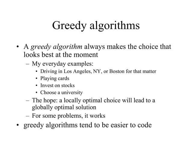 Greedy Algorithms WITH Activity Selection Problem.ppt