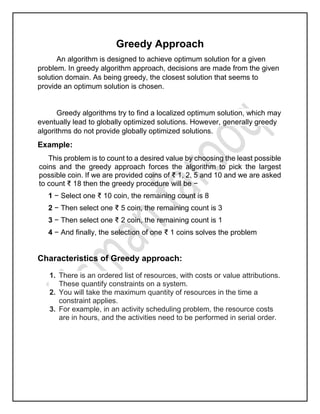 Greedy approach | PDF