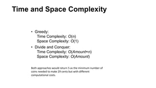 Greedy + Divide & Conquer | PPTX | Stamps and Coins | Collecting