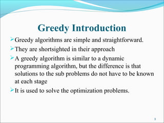 Greedy Algorihm | PPT