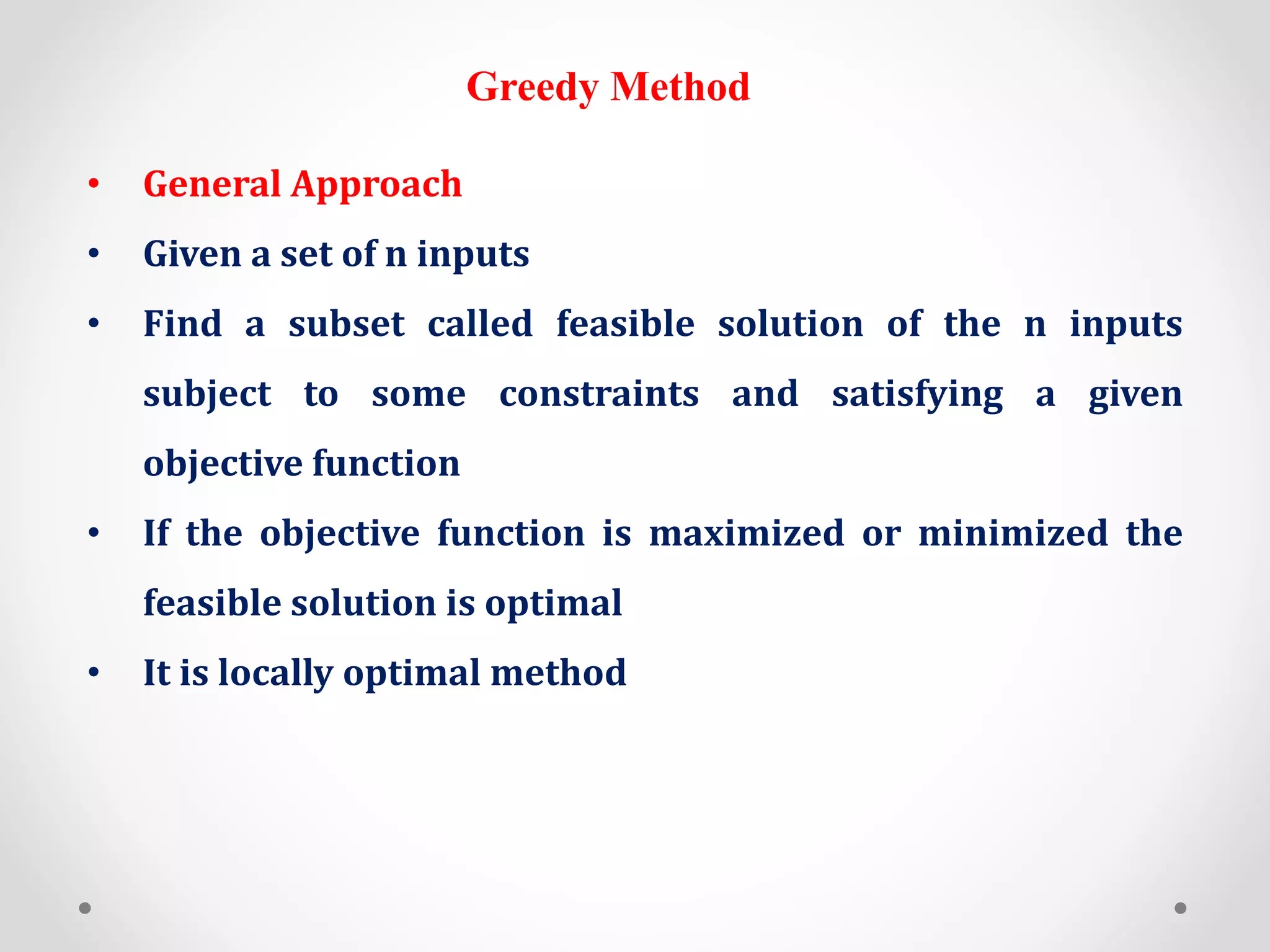 Greedy method | PPT