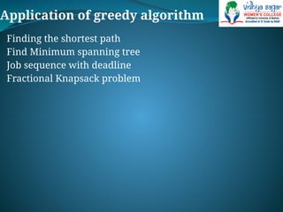 Greedy method.pptx for design analysis a | PPTX