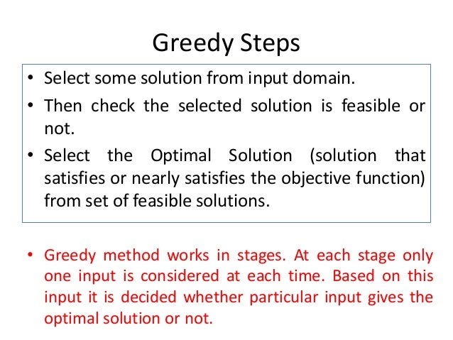 Greedy method class 11