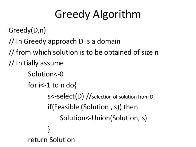 Greedy method class 11