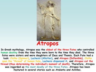 Atropos Threads ὀφθαλμός (ophthalmós) | PPT