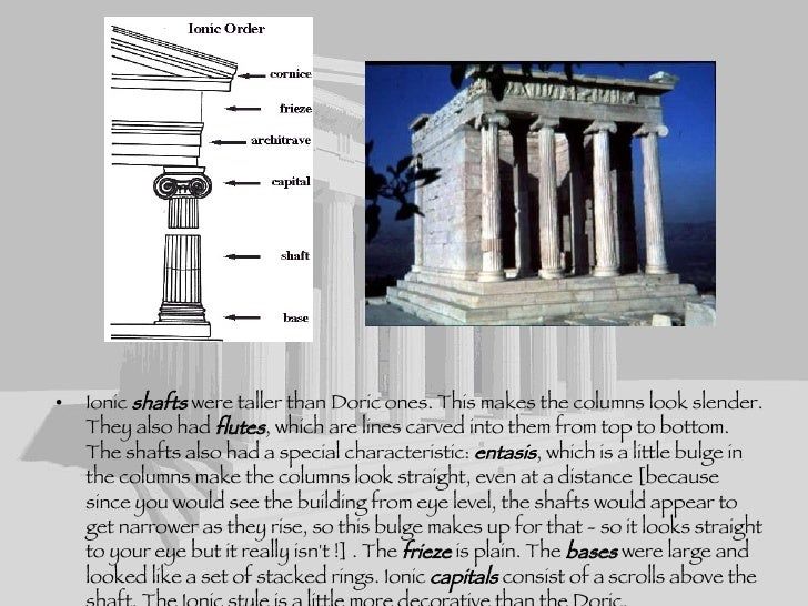 The Bulging Of The Column Shaft Is Called Greek Architecture