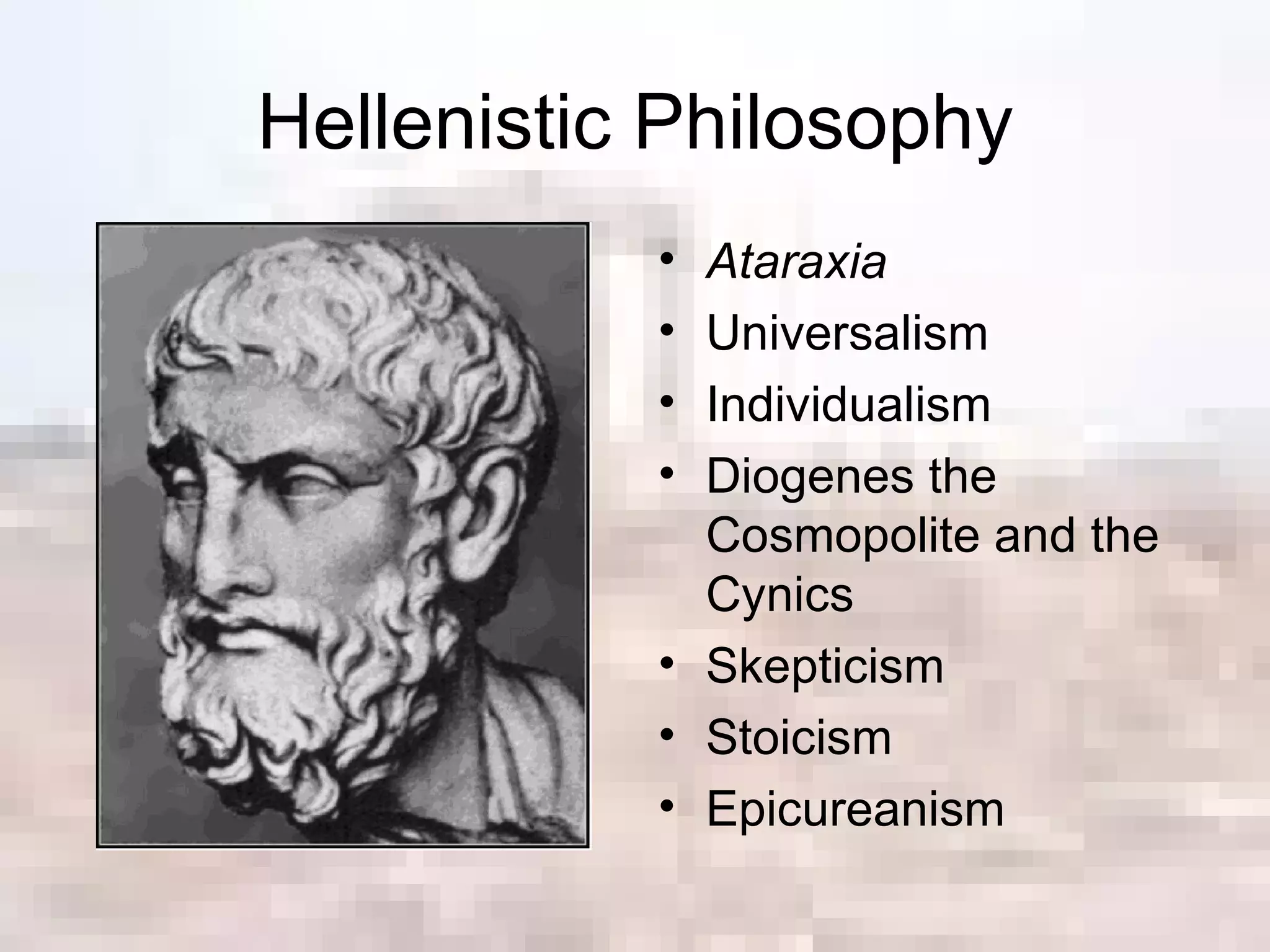 Greek Philosophy and the Hellenistic World | PPT