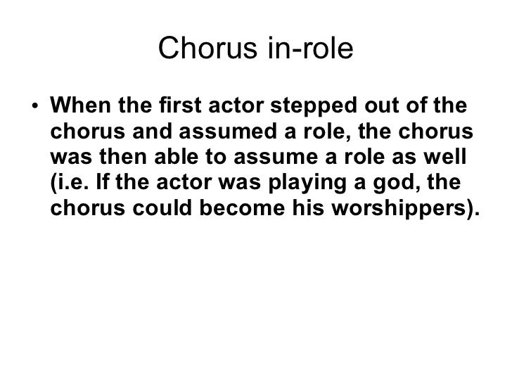 Greek Theatre And The Chorus