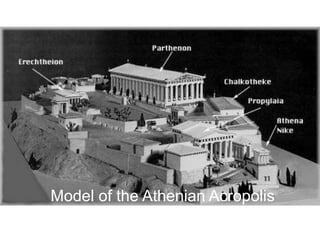 Model of the Athenian Acropolis
Where’d the money come from?
 