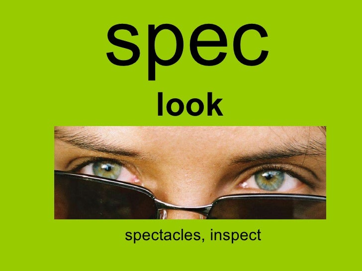 words with spec