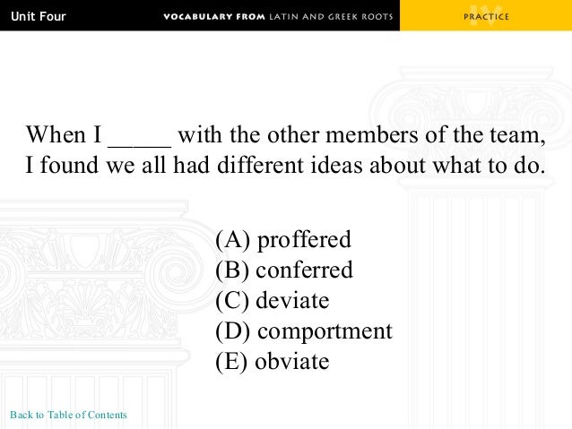 vocabulary practice grade ten