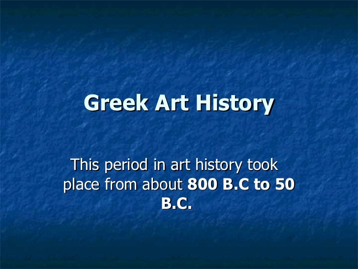 greek and roman art history