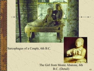 Sarcophagus of a Couple, 6th B.C. The Girl from Monte Abatone, 6th B.C. (Detail) 