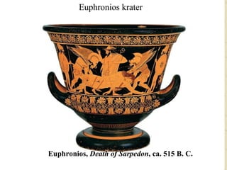 ©2010, The McGraw-Hill Companies, Inc. All Rights Reserved. Euphronios,  Death of Sarpedon , ca. 515 B. C.  E.  Euphronios krater 