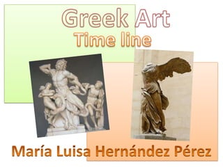 Greek Art Time line María Luisa Hernández Pérez 