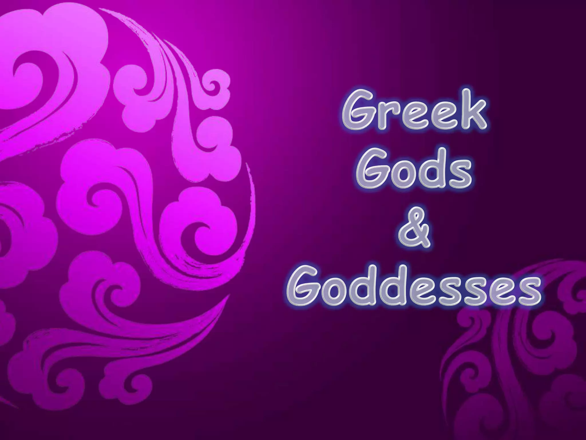 Greek Gods And Goddesses Powerpoint By Cassidy Composition