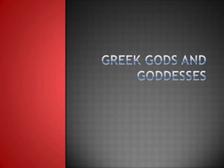 Chapter 5 Greek gods and goddesses