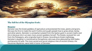 Greek Gods (Midterm).powerpoint presentation | PPTX