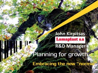 John Kirpitsas R&D Manager . 