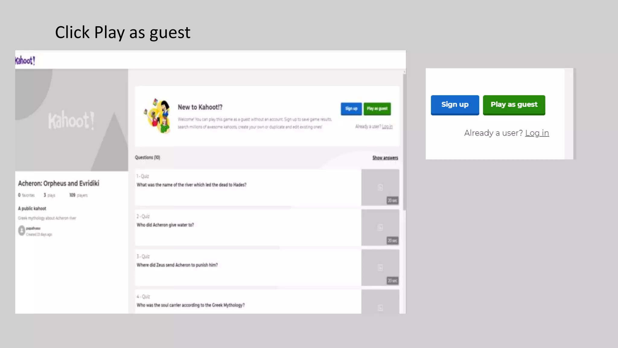 Greek kahoot | PPTX