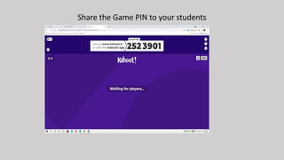 How to play the Greek Kahoot
 