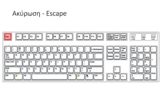 Ακύρωση - Escape
 