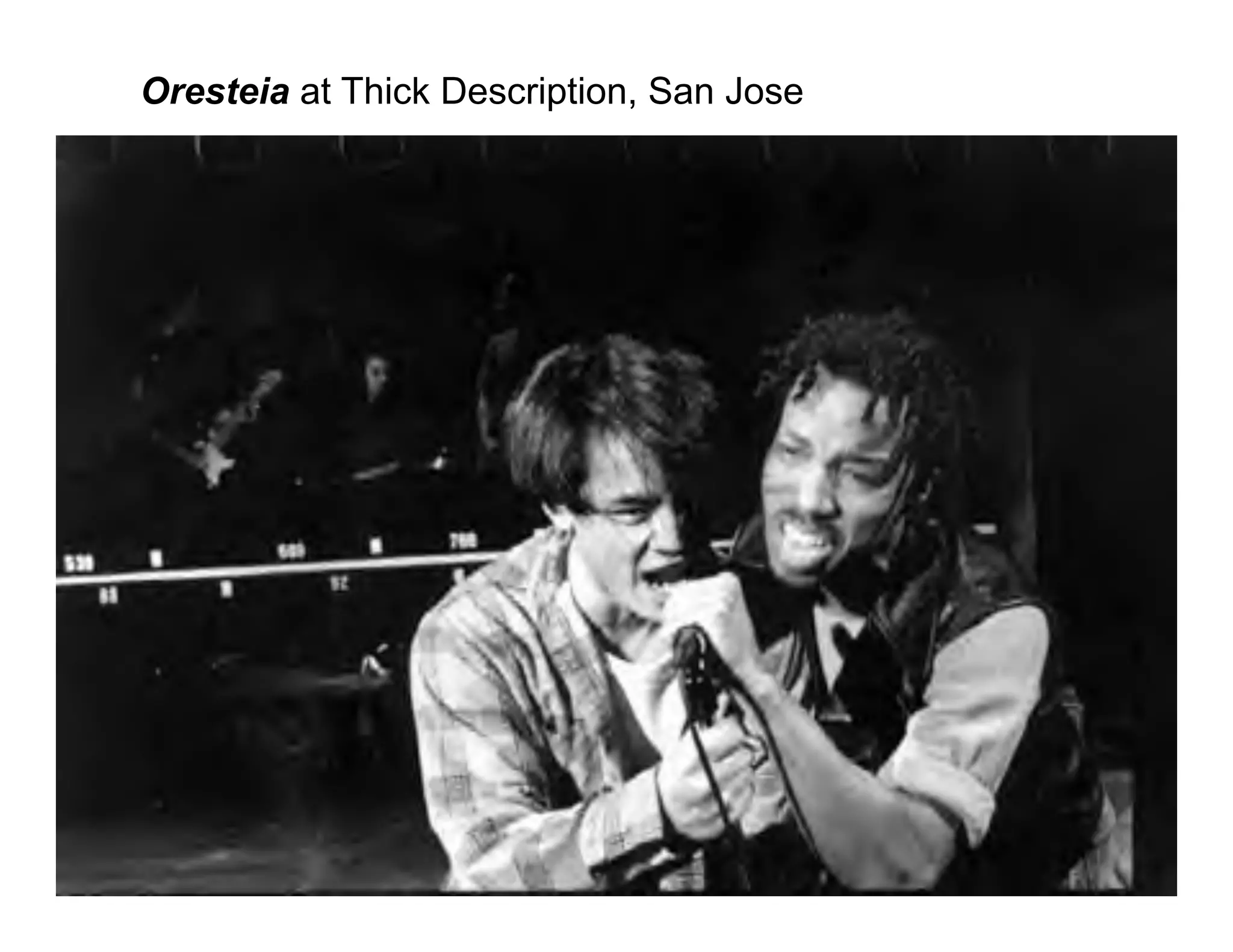 Oresteia at Thick Description, San Jose
 
